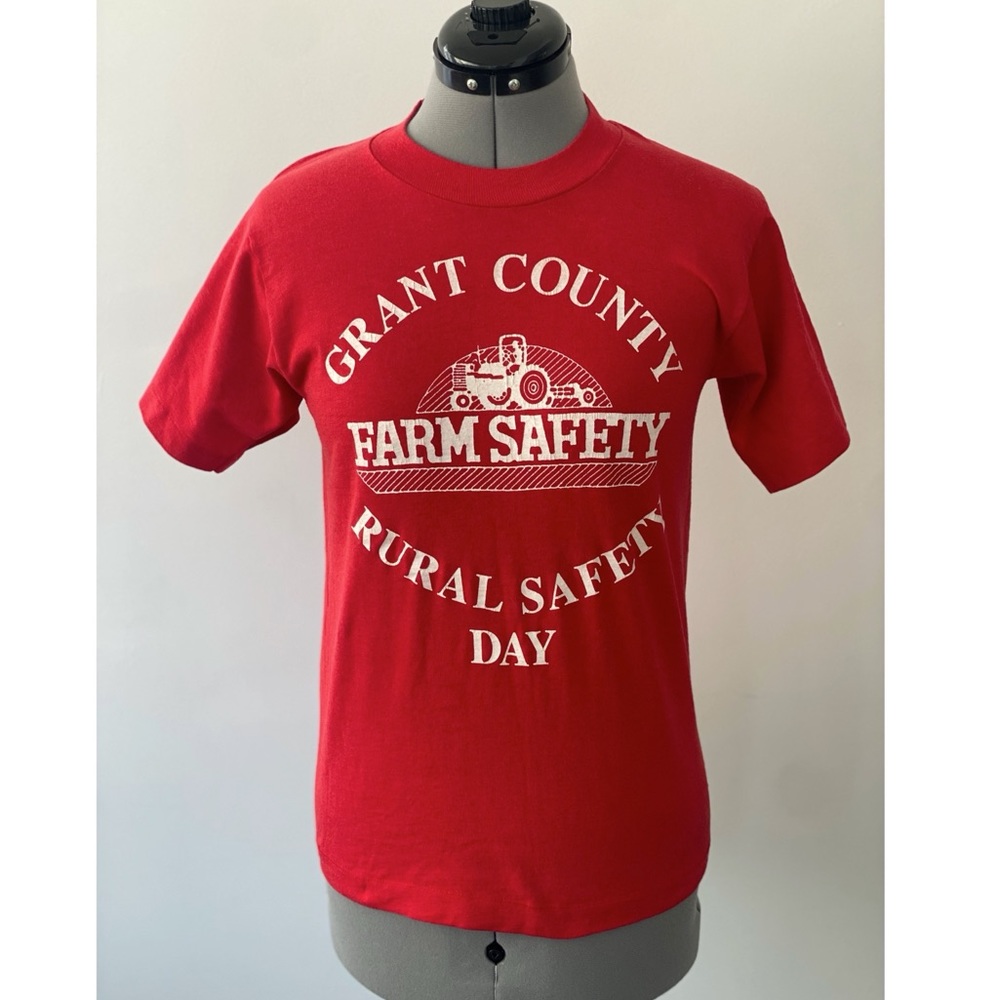 Vintage - 1995 Grant County Rural Safety Day Camp T-shirt - size Small